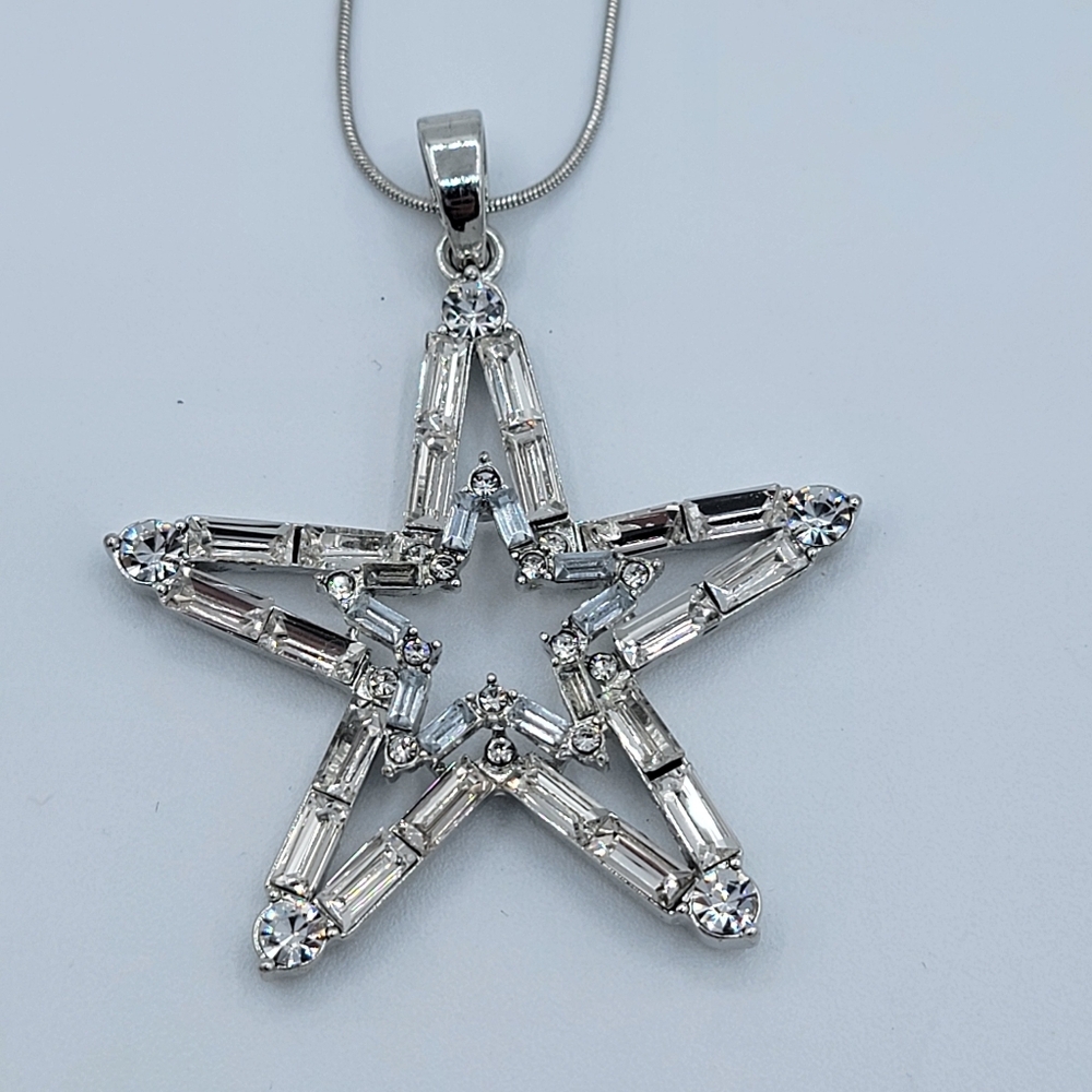 Crystal Star Pendant Necklace #2800